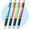ノベルティ：タッチペン付4色ボールペン