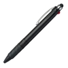 ノベルティ：タッチペン付3色ボールペン 黒