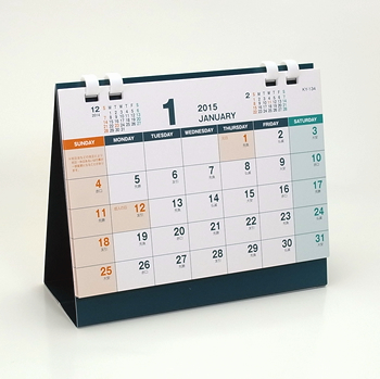 ノベルティ：[卓上カレンダー] 2015年版 卓上プラリングカレンダー