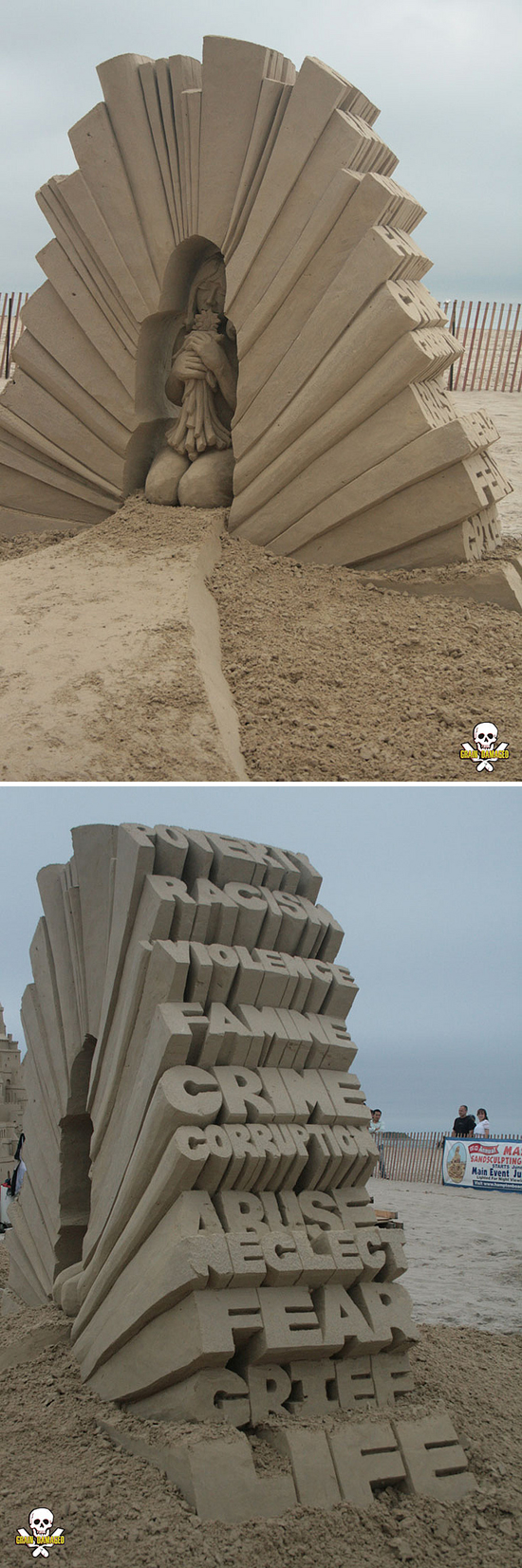 信じられないほどの精密さ、幻想的で美しい砂の彫刻