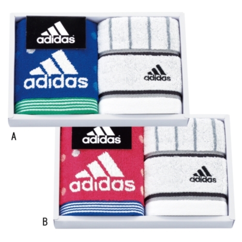 ノベルティ スポーツタオルギフト アディダス アストラル タオルセット A ブルー g7a 販促ノベルティ卸売りセンター