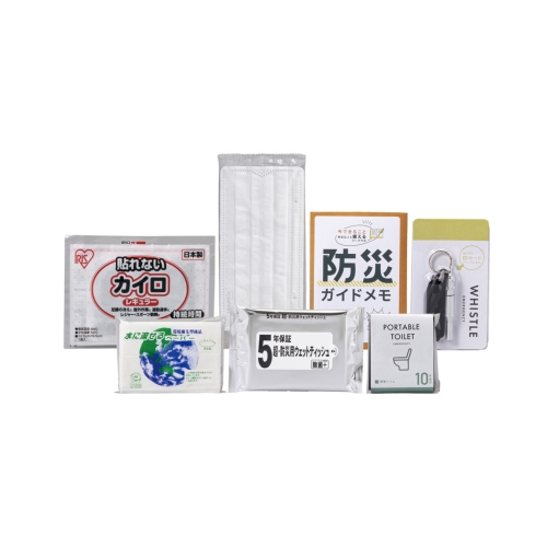 ノベルティ：[防災グッズ] 緊急防災7点セット（100E）