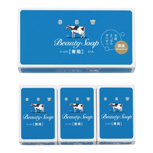 ノベルティ：[石鹸ギフト] 牛乳石鹸 カウブランド 青箱3コ入