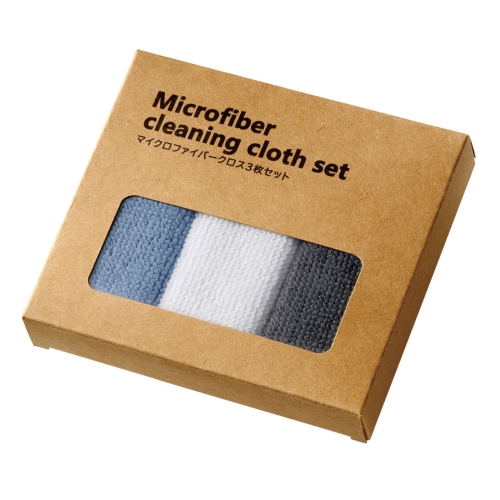 ノベルティ：[粗品（クリーナー）] マイクロファイバークロス3枚セット