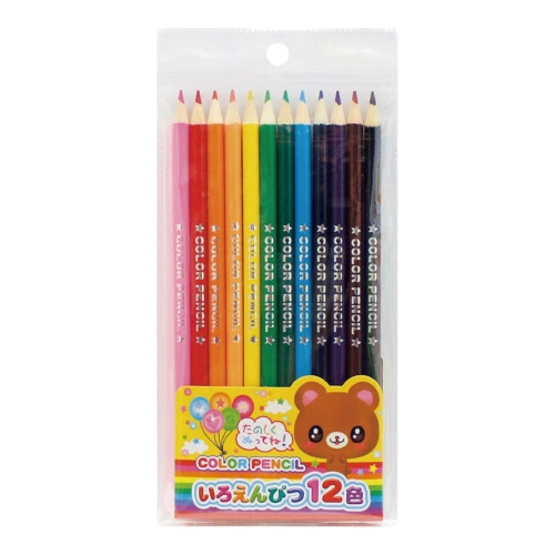 ノベルティ：[お子様文具]いろえんぴつ12色