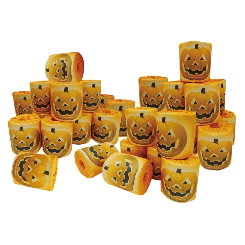 ノベルティ：サイコロ出た目の数だけプレゼントハロウィントイレットペーパー（約30人用）
