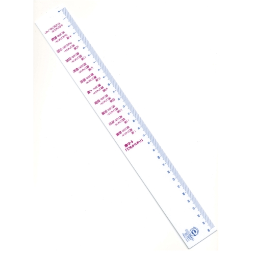 ノベルティ：エコ・直定規30cm つもりちがい十か条