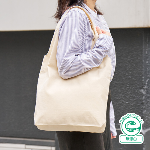 ノベルティ：厚手コットンショルダーハンドルトート（M）