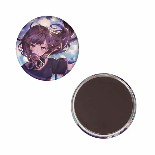 ノベルティ：＜名入れ代不要 印刷0円＞缶マグネット φ76mm