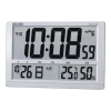 ノベルティ：＜記念時計 名入れ1個～＞ セイコー 温度・湿度計付 大型液晶電波クロック