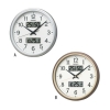 ノベルティ：＜記念掛時計 名入れ1個＞セイコー カレンダー・温度・湿度計付電波掛時計