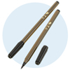 ノベルティ：木製柄筆ペン（日本製）