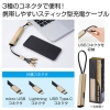 ノベルティ：3in1充電ケーブル