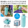 ノベルティ：クシャッと折りたたみシリコンボトル