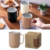 ノベルティ：蓋付き真空ステンレスマグカップ400ml