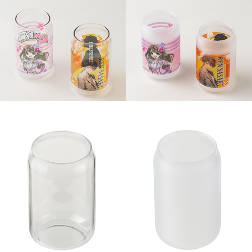ノベルティ：フルカラー印刷対応缶型グラス（330ml）