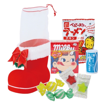 [クリスマスお菓子セット] Xmas お菓子リースブーツ WB80