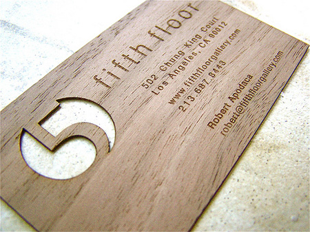 木製の名刺