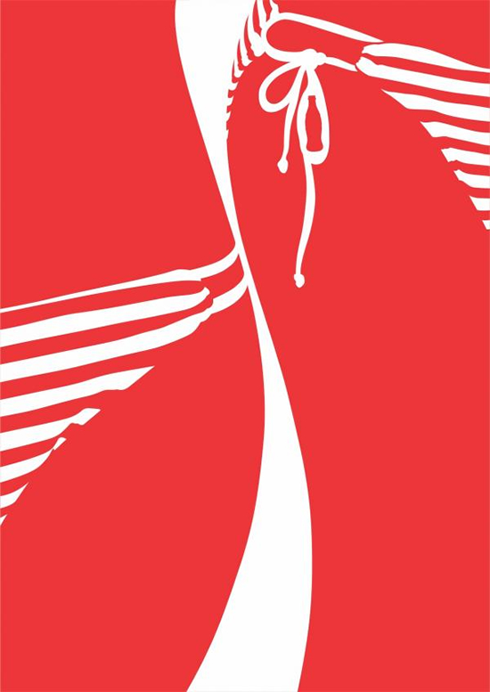 コカコーラの屋外看板。「夏ご一緒に」というコンセプト、水着女性のシルエットで有名なロゴを演出しています。巧いですね。＜ベトナム＞