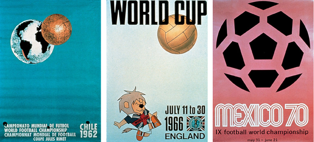<1962年>開催国:チリ、<1966年>開催国:イギリス、<1970年>開催国:メキシコ