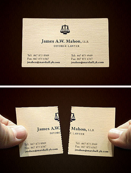 離婚訴訟専門の弁護士のビジネスカード