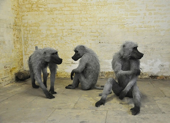 <facebook> 鋼の網で作られた野生動物がリアル過ぎる