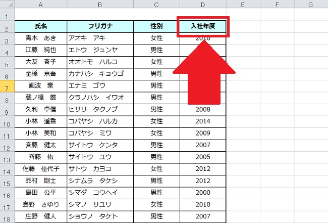 ＜エクセル＞ 選択した範囲のデータを並び替える便利な小技