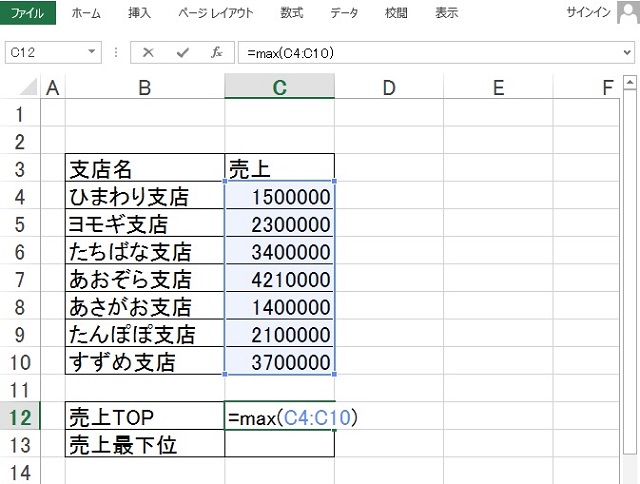 <エクセル> 最大値・最小値を一瞬で抜き出す便利ワザ|MAX関数・MIN関数