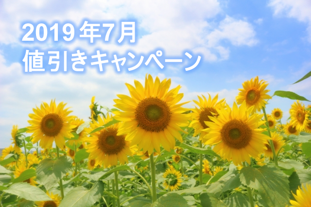 ＜格安セール＞ 7月31日まで、夏ノベルティ売り尽くし／2019年