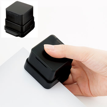 ノベルティ:クリップ付針なしステープラー